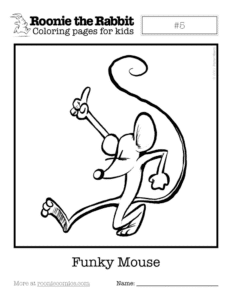 Coloring page preview: Funky Mouse