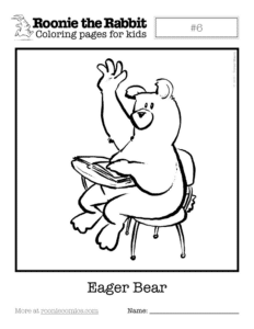 Coloring page preview: Eager Bear