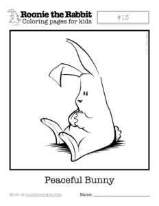 Coloring page preview: Peaceful Bunny