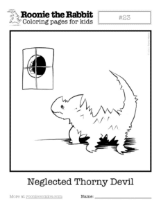 Coloring page preview: Neglected Thorny Devil