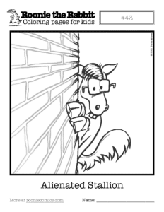 Coloring page preview: Alienated Stallion