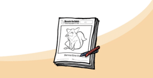 Coloring page preview: Nervous Silver Fox