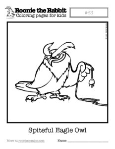 Coloring page preview: Spiteful Eagle Owl