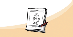 Coloring page preview: Pious Chicken